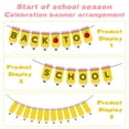 thumbnail image 7 of Back To School Pencil Banner Decoration Set 12-Piece With Pink Clips And Soft Flowers, 12-Pack School Theme Pencil Flags For Classroom Layout Dormitory Hanging And Party Photo, 7 of 7