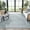 Light Blue/Ivory, variant on SAFAVIEH Machine Washable Rug Indoor/Outdoor Bermuda Collection - Bermuda Patton Floral Machine Washable Indoor/Outdoor Area Rug, Ivory/Beige, 4' x 6'