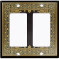 thumbnail image 6 of Metal Light Switch Plate Cover Elegant Victorian Floral Frame Black FRA067, 6 of 13