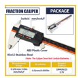 thumbnail image 2 of IP54 Digital Caliper Metal Ruler Gauge Stainless Steel Electronic Vernier Calipers Micrometer Depth Measuring Tools 6In/150mm ,Easy to Use, 2 of 8