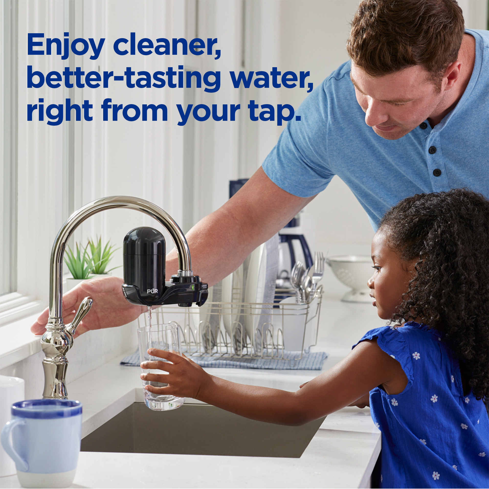 PUR Faucet Mount Water Filtration System, Black, FM2000B photo 7