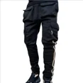 thumbnail image 4 of Pantalones de hombre con múltiples bolsillos y múltiples bolsillos, pantalones cargo para hombre, pantalones de jogging ajustados y elásticos, pantalones holgados de licra, ropa de alta calidad, noved, 4 of 5