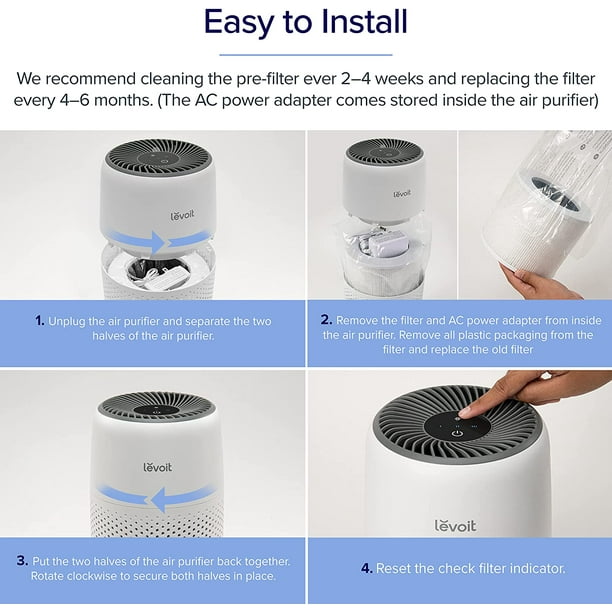 LEVOIT Air Purifiers for Bedroom Home HEPA Freshener Filter Small