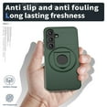 thumbnail image 3 of for Samsung Galaxy S24 Case, Frosted PC Compatible with MagSafe Built-in 360 Rotatable Invisible Kickstand Military Grade Protection Case for Samsung Galaxy S24, Darkgreen, 3 of 6