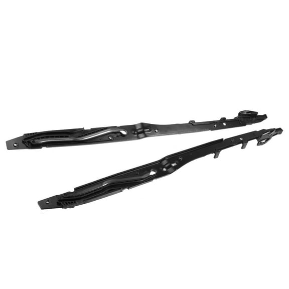Sunroof Track Guide Rails Repair Kit for Ford F150 F250 F350 F450 Metal ABS FL3Z-1651071-A Black 2 Pcs
