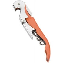 Waiter Corkscrew Professional Wine Opener with Foil Cutter,Manual Wine Bottle Opener for Servers, Bartenders and Waiter (Orange)