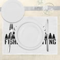 thumbnail image 3 of Ambesonne Hunting Place Mats Set of 4, Vintage Emblem, Standard Size, Black and White, 3 of 6