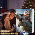 thumbnail image 3 of TIELUTT Christmas Countdown Advent Calendar Dinosaur Hanging Poop Timer for Kids Shelf Lights with Timer Craft Lights Battery Operated with Timer Scale with Timer Battery Operated Curtain Lights with, 3 of 6