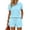 02Light Blue, variant on ASDFVBKG Polo Shirts Set for Women Short Sleeve Collared Button Golf Tee and Shorts Cotton Business Casual Summer Work Tops Army Green 3XL