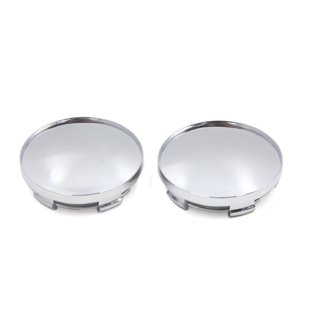 2uds 59mm 5 Lengüetas Plástico Plateado Tapas Eje Central del Cubo Llanta Rueda del Vehículo