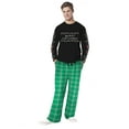 thumbnail image 1 of Matching Family Christmas Pajamas Men's Christmas Lights 2-Piece Pajama Set, 1 of 3