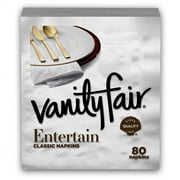 Vanity Fair Entertain Paper Napkins, 3-ply White, 80ct