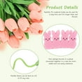 thumbnail image 4 of Easter Decorations,Tutuviw 16 Pcs Artificial Tulips with 48Pcs Bunnies and 100Pcs Eggs Vase Filler Set,Easter Centerpiece Table Decorations Spring Home Decoration for Tables (Pink), 4 of 8