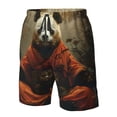 thumbnail image 4 of Pofeuu Jungle Meditating Panda Prin Men's Swim Trunks Quick Dry Bathing Suit Swimming Board Shorts Mesh Lining Beach Swimwear-3X-Large, 4 of 6