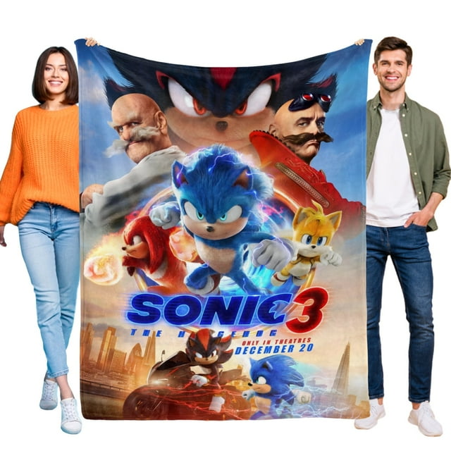Sonic - Sonic anti-pilling, suave, ligera, esponjosa y acogedora de lujo para hogar y cocina – Perfecta para niños y adultos,130X150cm