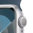 thumbnail image 2 of Restored Apple Watch Series 9 (GPS+Cellular, 45mm) - Silver Aluminum Case - Storm Blue Sport Band (Refurbished), 2 of 5