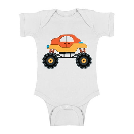 

18 Months Boy Clothes - NB 6M 12M 18M 24M - Cute Truck Short Sleeve Bodysuit