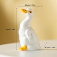 thumbnail image 3 of Cute Ceramic Mini Figurine Small Sculpture Desktop Ornament for Shelf Bookcase Bathroom Office Home Decor Gift for Cat Lover Desk Decor Healing Animal Figure for Zen Corners Tabletop Art Piece Decor, 3 of 5
