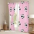 thumbnail image 3 of Erosebridal Soccer Kids Curtains Pack of 2 (42x84 Each),Football Lovers Ball Games Curtains Blackout For Boys Teens, 3 of 7