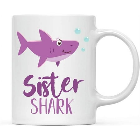 

Andaz Press Baby Shark Family 11oz. Coffee Mug Gift Sister Shark 1-Pack Shark Do Do Do Gift Idea Birthday Christmas Gifts for Sister