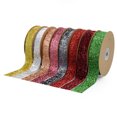 thumbnail image 3 of Xiao Hua rollos de cinta de terciopelo metálico brillante gris oscuro de 0,98 pulgadas de ancho, cinta de metal brillante, utilizada para cintas navideñas, cintas decorativas navideñas, 3 of 5