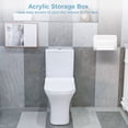 thumbnail image 4 of Trash Bag Dispenser, Trash Bag Dispenser Roll Holder, Wall Mount Acrylic Garbage Bag Dispenser, Storage Box Holder for Garbage Bag Grocery Bag Plastic Bag, Clear, 4 of 6