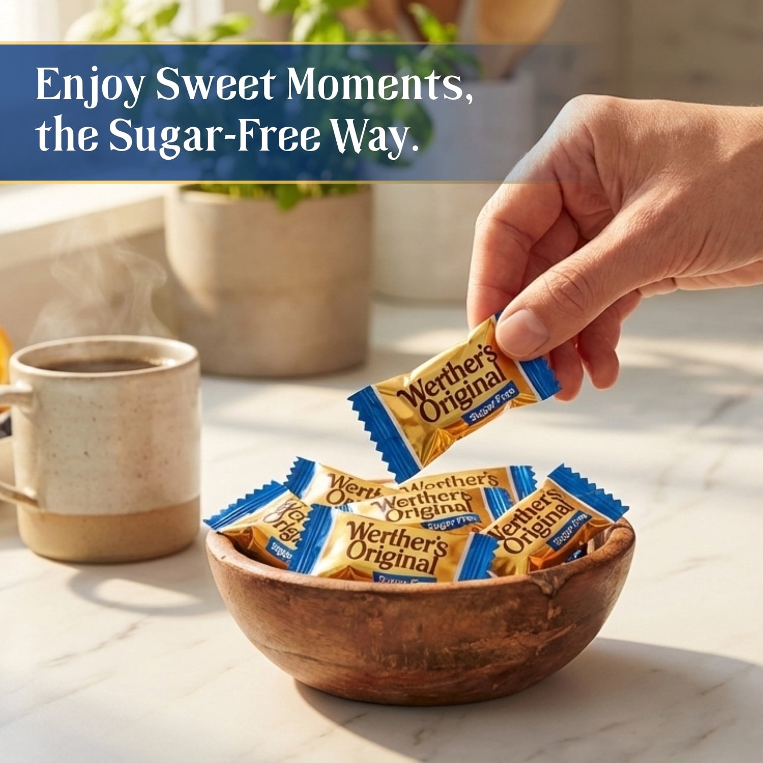 Bulk Werthers Original Hard Candy | Bulk Candy Individually wrapped | Werthers Caramel Candy | 1 lb Individual Flavor Bag | Ships in an Aromatik™ Resealable Pouch (Sugar Free Caramel Chocolate)