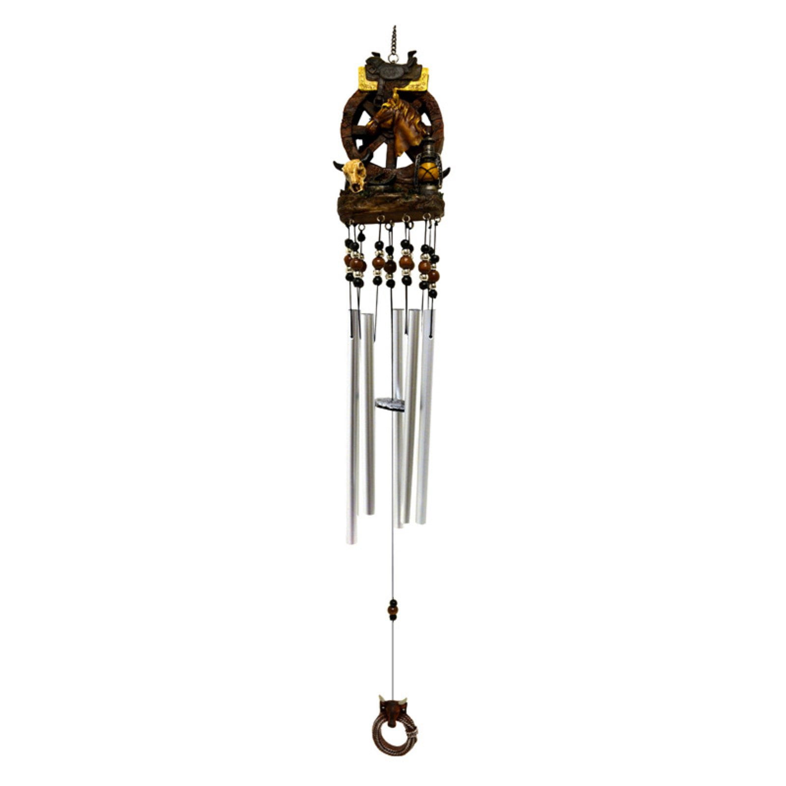 Great World 33 in. Horse Saddle Western Wind Chime
