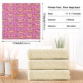 thumbnail image 6 of Yayeee 6 Pack Kitchen Dishcloths for Washing Dishes Soft Absorbent Microfiber Towels, Pink Doughnuts, 6 of 9