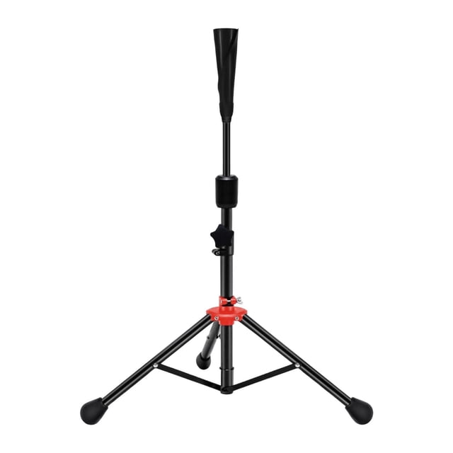 harper Baseball Batting Tee Accessories Professional Adjustable Height Comfortable Grip Red