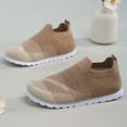 thumbnail image 3 of Ticikt Boys Girls Sock Shoes Toddlers Kids Sneakers Slip on Fitness Tennis Walking School Shoes for Toddler/Little Kid/Big Kid,Color:Coffee, 3 of 5