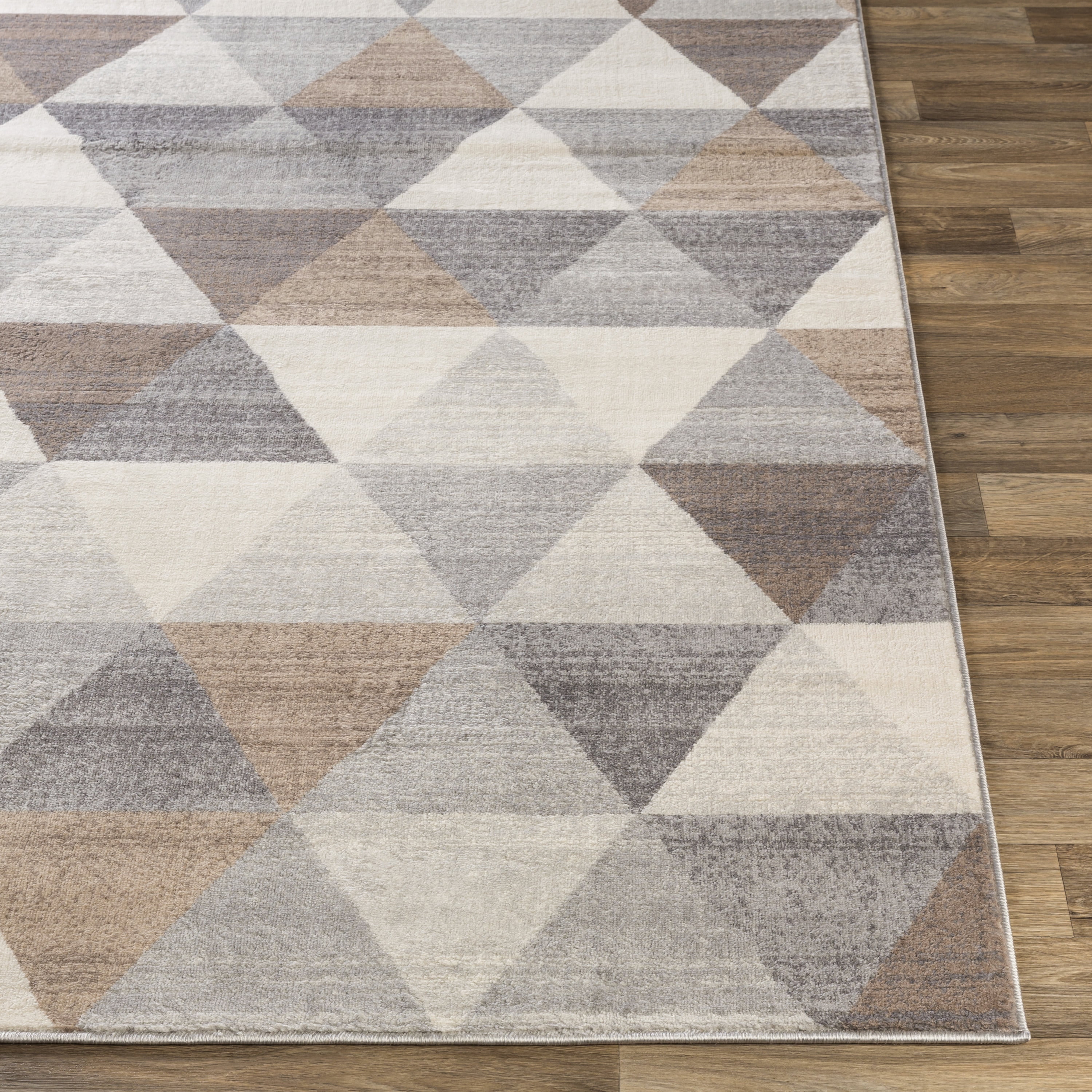 Livabliss Roma Modern Geometric Area Rug,5'3" x 7'1",Grey