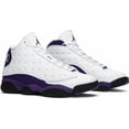 thumbnail image 5 of Ni - ke New SZ 9.5 Ni - ke Air Jordan Retro 13 XIII Lakers White Court Purple 414571-105, 5 of 5
