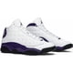 thumbnail image 5 of Ni - ke New SZ 9.5 Ni - ke Air Jordan Retro 13 XIII Lakers White Court Purple 414571-105, 5 of 5