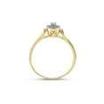 thumbnail image 3 of 10kt Yellow Gold Womens Round Diamond Solitaire Promise Ring 1/10 Cttw, 3 of 4
