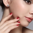 thumbnail image 4 of Paire de Boucles d'Oreilles Clous pour Femmes Bijoux de Mariage, 4 of 4