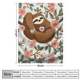 thumbnail image 4 of ARISTURING  Sloth Flannel Throw Blanket  Lightweight Office Couch Sofa Bedroom for Kid Adults All Season, 4 of 6