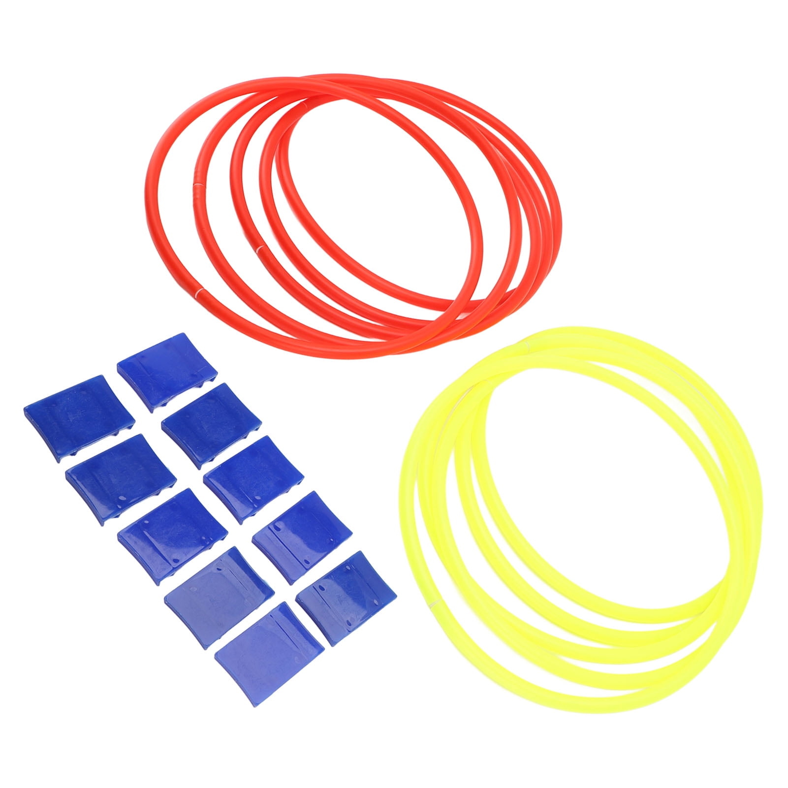 LAZIOEGR Outdoor Ring Game with 10Pcs Rings Connectors 28cm / 11 inches Improved Balance Enhanced Coordination Ring Game Set for Backyard Lawn and Sensory Training