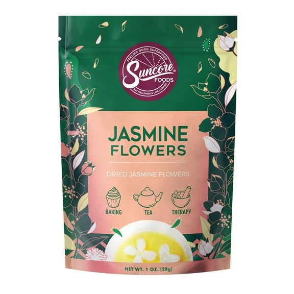 Suncore Foods Gluten-Free Jasmine Flowers, 1.0oz, Tea, No Caffeine