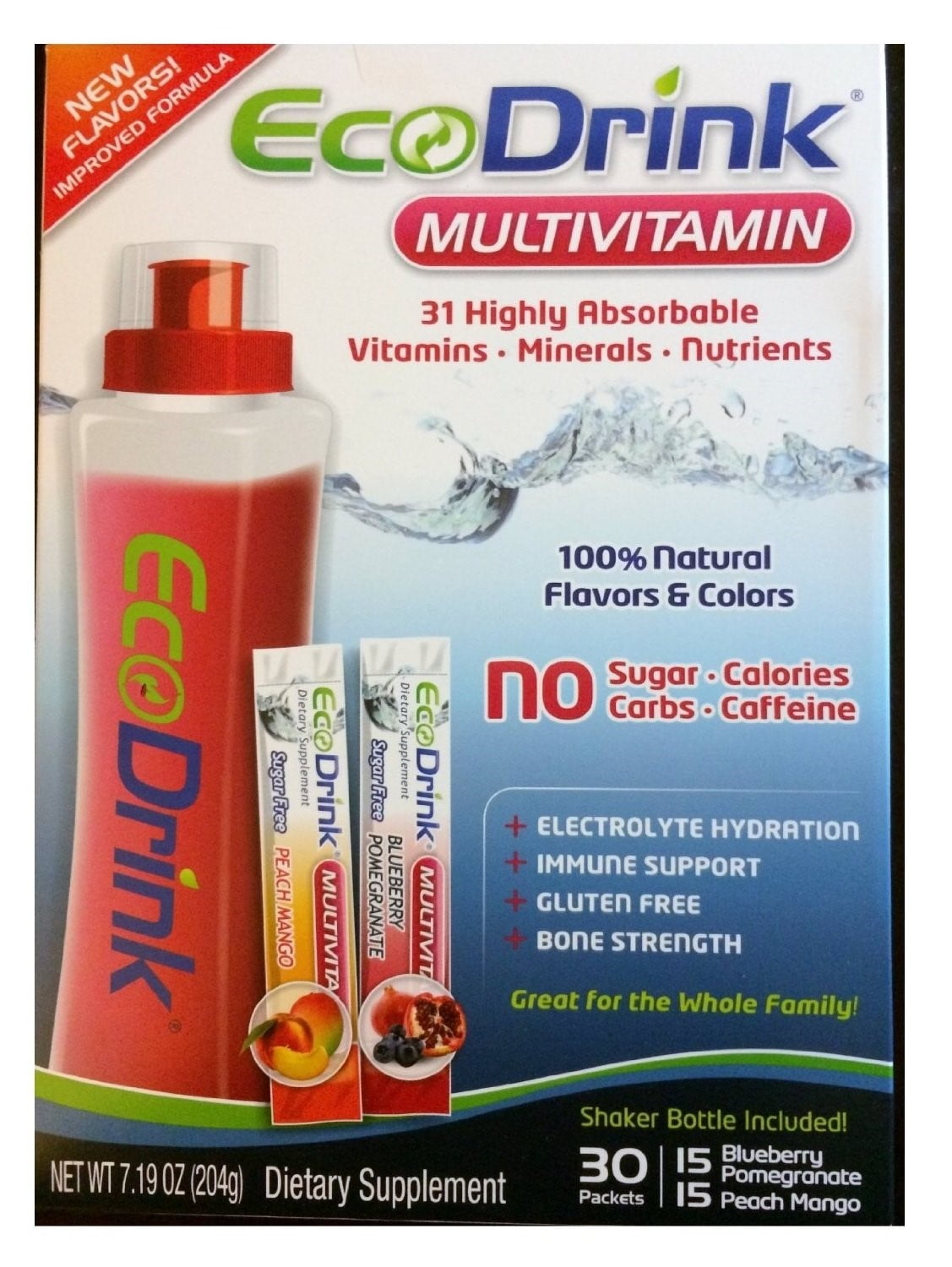 Eco Drink Multivitaminte Drink Mix, 7.19 Oz, 30 Ct