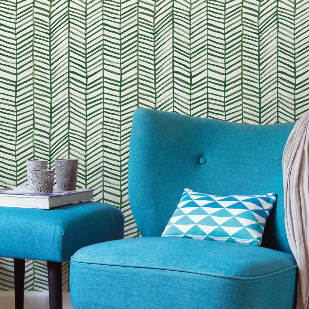 Cat Coquillette Herringbone Peel and Stick Wallpaper