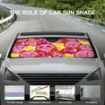 thumbnail image 6 of Cute Pink Kirby Car Windshield Sunshade Umbrella Foldable Reflective Sun Visor Front Window Cover Protector Accessories, 6 of 8