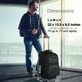 thumbnail image 6 of Multi-functional Rolling Backpack With 4 Wheels, 17 Inch Travel Laptop Backpack For Women And Men, Large Capacity Water Resistant Business Luggage Suitcase Bag, 6 of 10