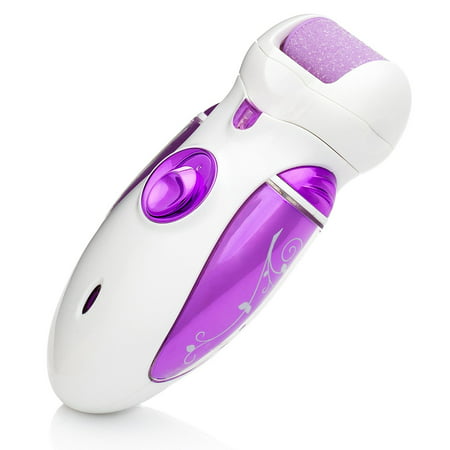 Electric Callus Remover and Shaver by - Best Rechargeable Pedicure Foot Care File Tool - Remove Dead, Hard, Cracked Skin and Reduce Calluses on.., By (Best Foot File For Cracked Heels)