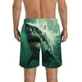 thumbnail image 3 of JRXY Majestic White Shark Portrait Summer Boardshorts Men's Beach Board Shorts Pants S, 3 of 7