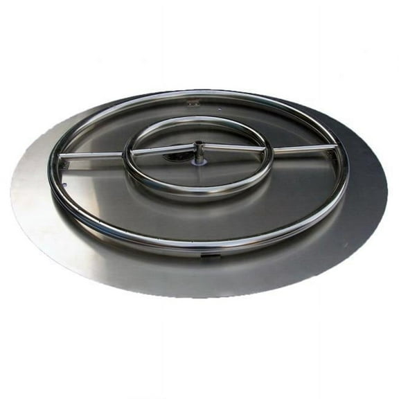 HearthDistribution FPK-OBRSS-30R 30in SS Fire Pit Ring Burner with Pan