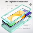 thumbnail image 2 of Case for Samsung Galaxy A52 5G, Galaxy A52 Case with Built in Screen Protector, Full Body Shockproof Phone Case Rugged Protective Cover for Samsung Galaxy A52 5G / A52 4G (Mint Green), 2 of 8