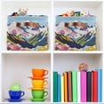 thumbnail image 6 of Yayeee 2 Pack Canvas Storage Basket with Handles for Shelves Fabric Bins Closet Organizer, Abstract Mountain, 6 of 8
