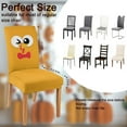 thumbnail image 2 of 6 Pcs Fall Chair Covers for Dining Room, Thanksgiving Stretch Removable Dining Chair Cover Set of 6, Autumn Turkey Chair Slipcovers Seat Protector for Fall Restaurant Decor, 2 of 6