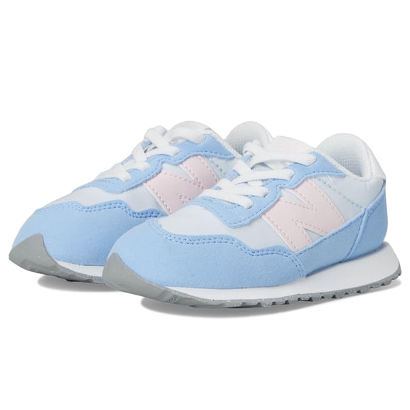 New Balance Kid's 237 V1 Bungee Sneaker, Ice Blue/Rose Sugar, 5.5 M Toddler
